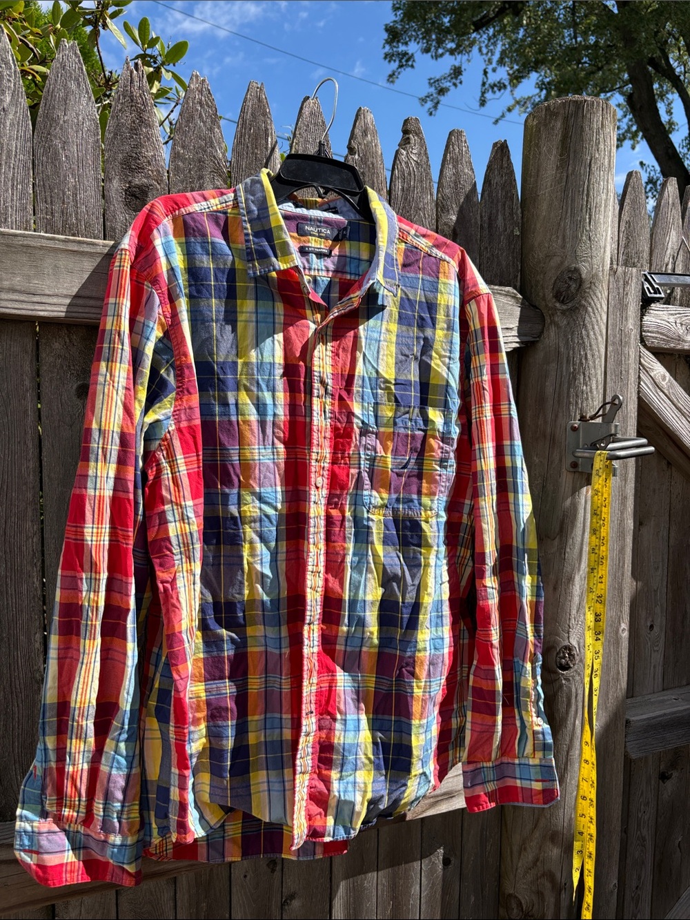 Nautica XL cotton super colorful shirt!